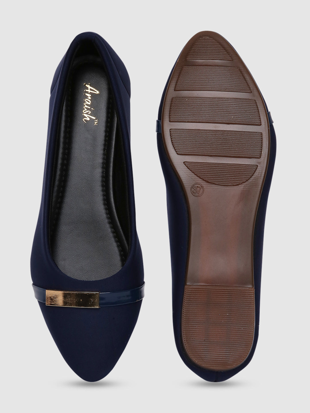 Navy Embellished Formal Bellies