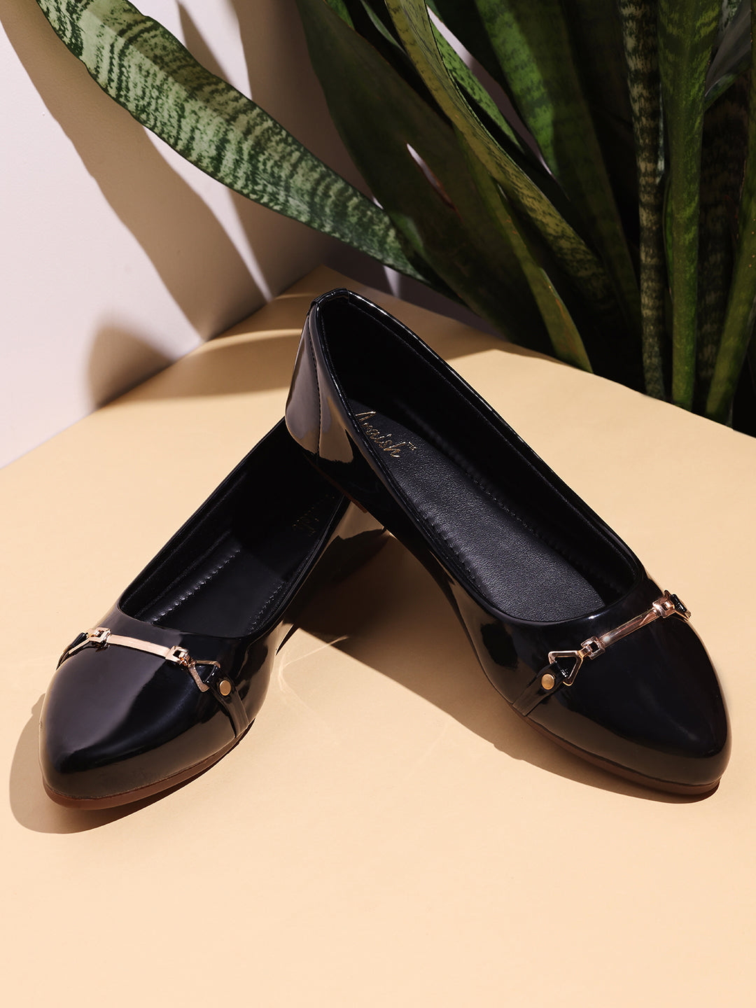 Formal black outlet flat shoes