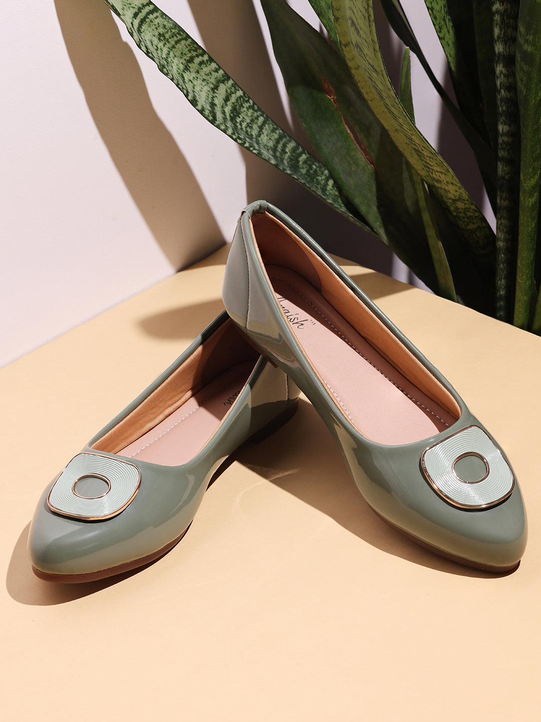 Green Embellished Bellies