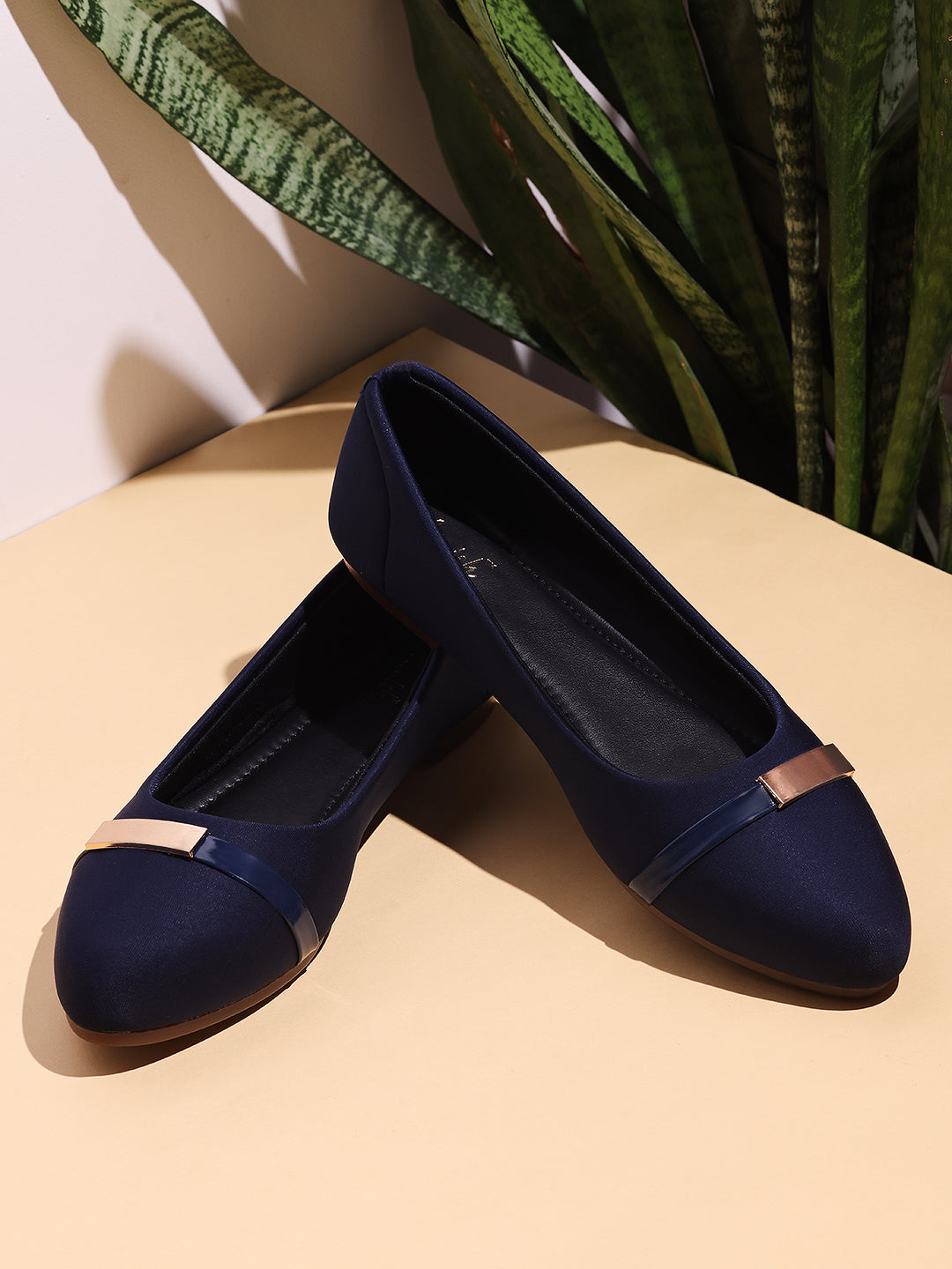 Navy Embellished Formal Bellies