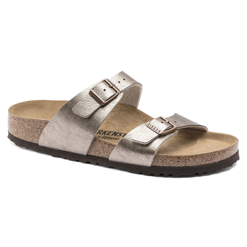 Sydney Birko-Flor in Taupe Womens Slippers