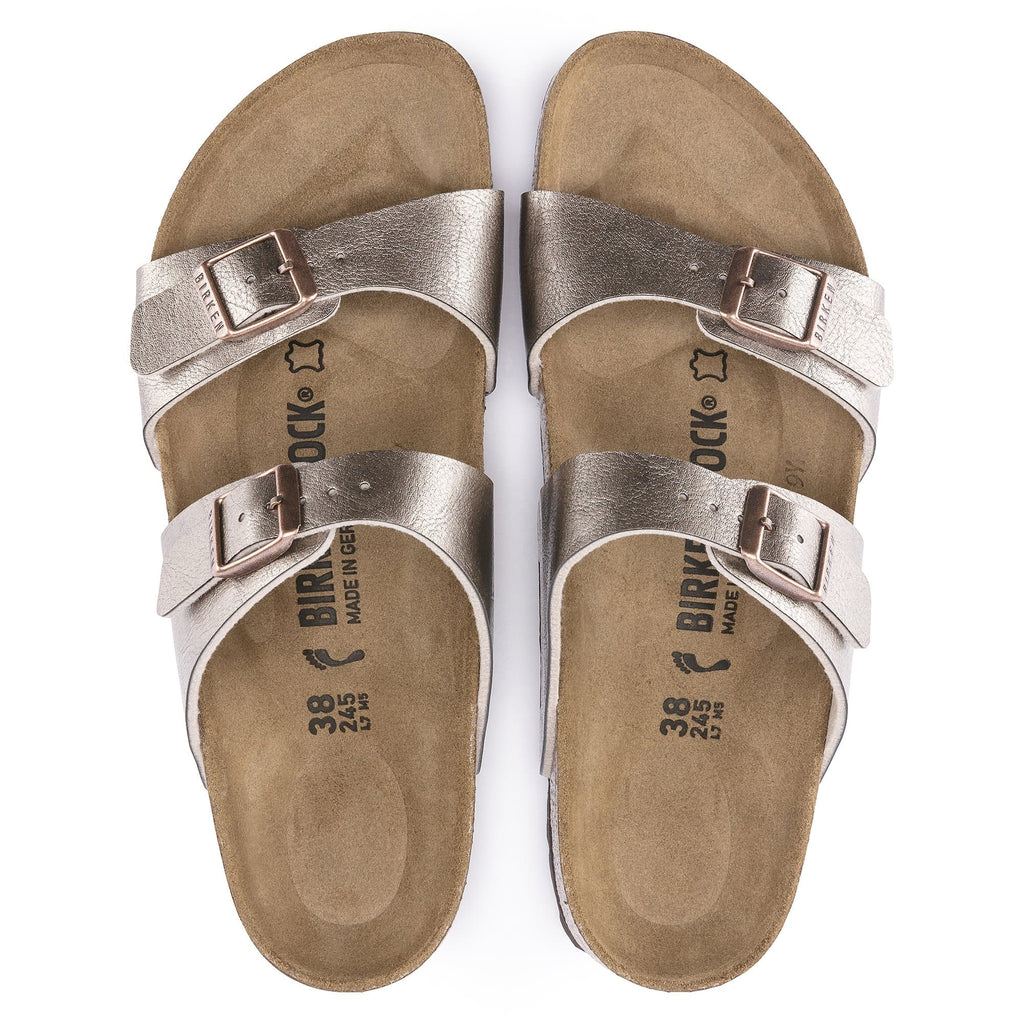 Sydney Birko-Flor in Taupe Womens Slippers