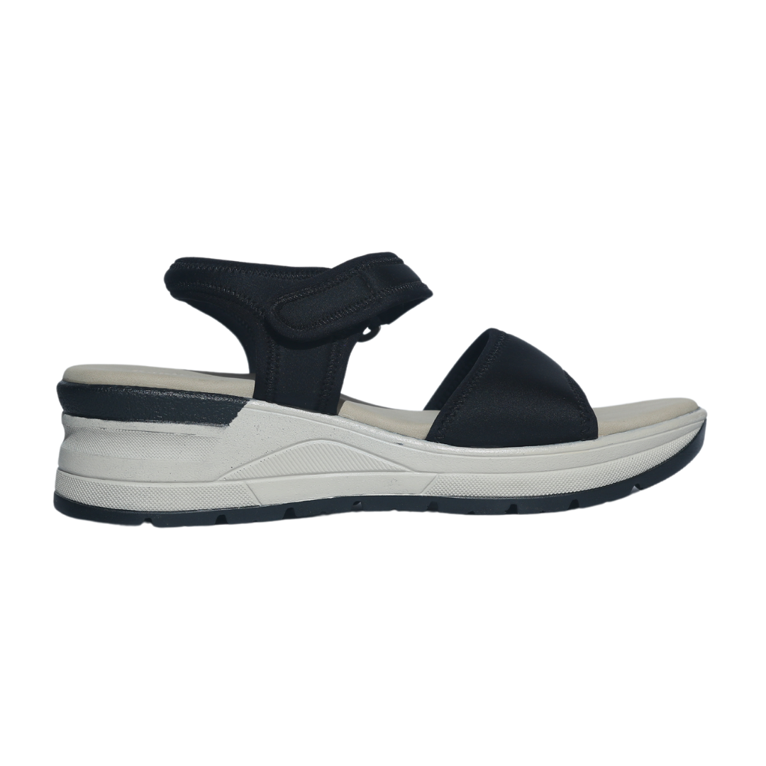 Black Sandals with Velcro Strap