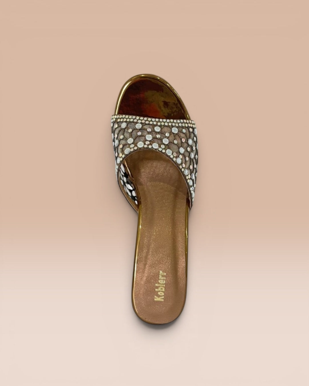 Antique Embellished Block Sandals