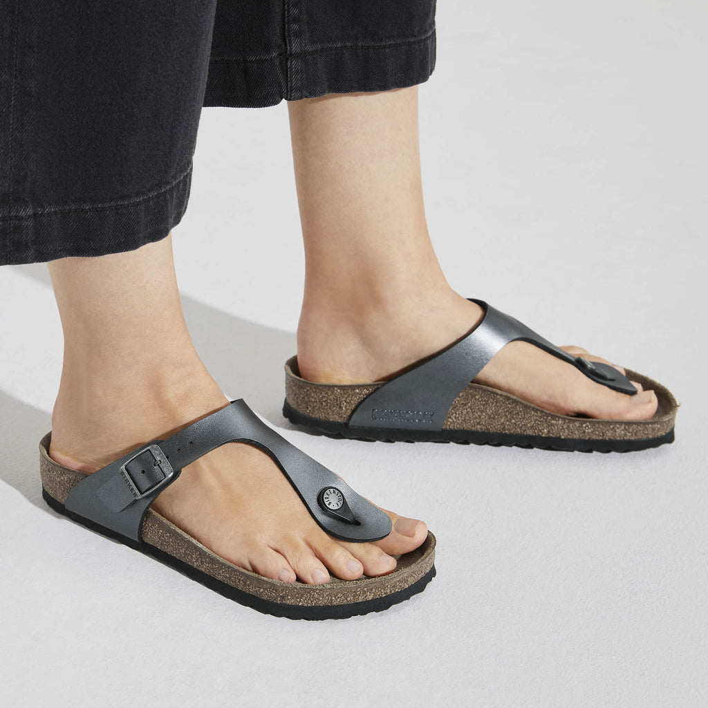 Navy birkenstocks online women's