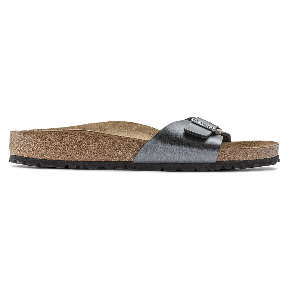 Madrid Birko-Flor in Black Womens Slides