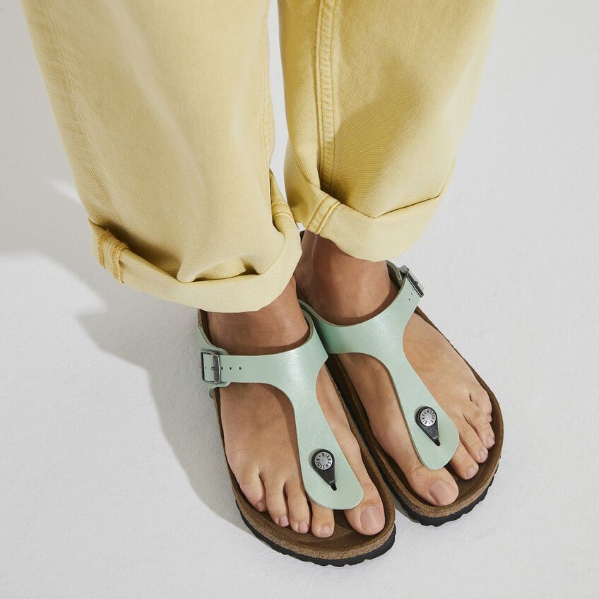 Gizeh Birko-Flor in Macha Womens Slides