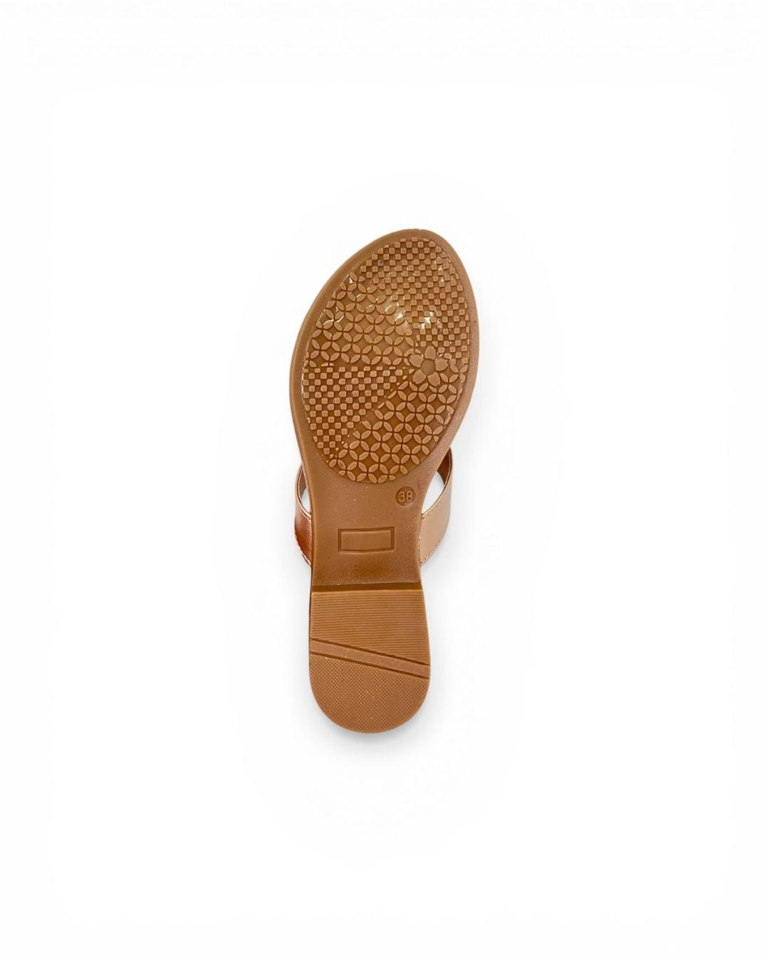 Rose Gold Ethnic Block Sandals