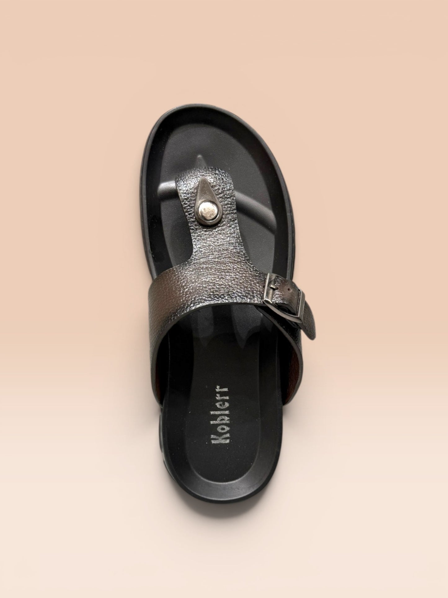 Men's Leather T-Strap Sandals