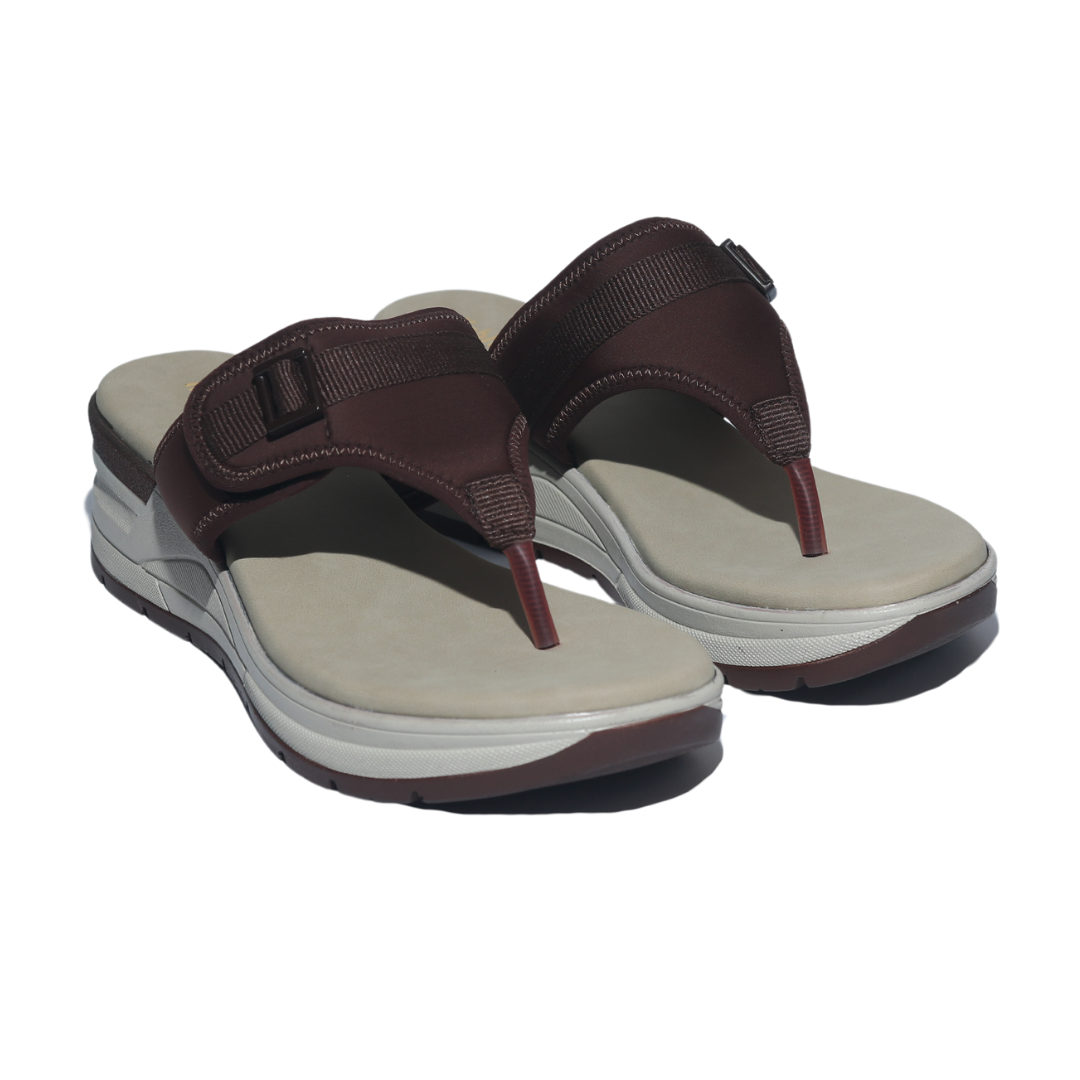 Brown Wedges with Velcro Strap