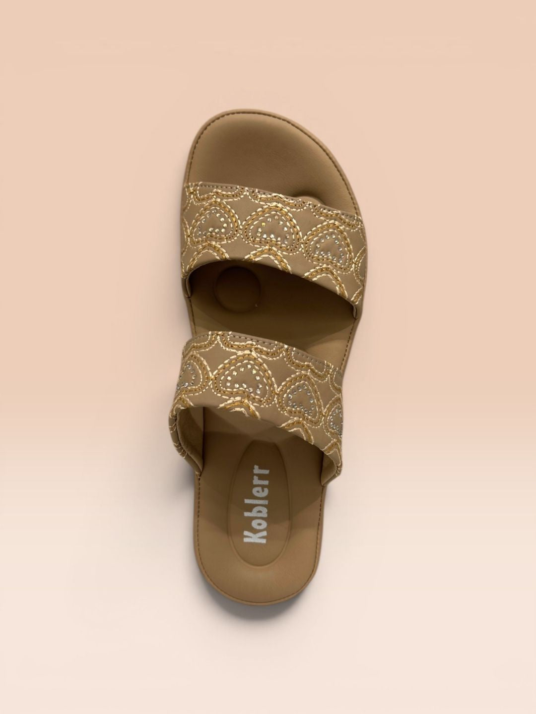 Beige Slip-on Sandals