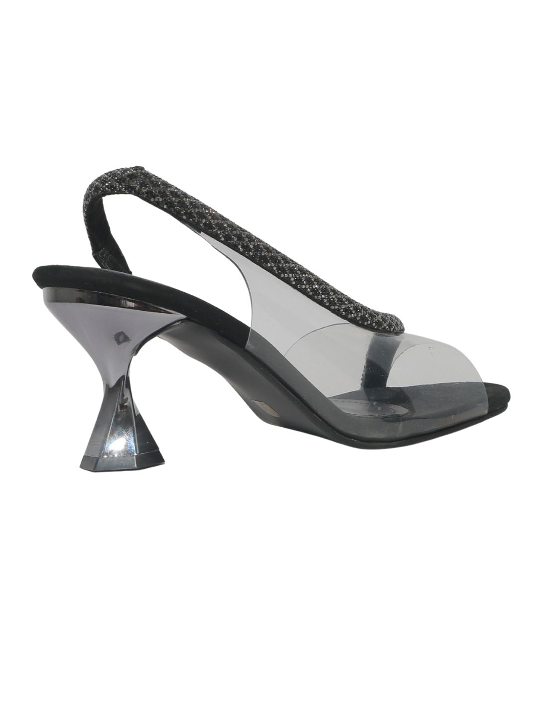 Black Truffle Embellished Heels