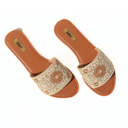 Embroidered Strap Flats