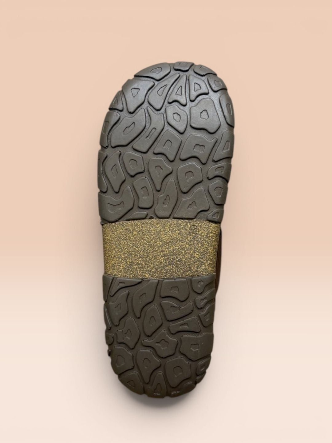 Brown Buckle Detailed Comfort Sandals