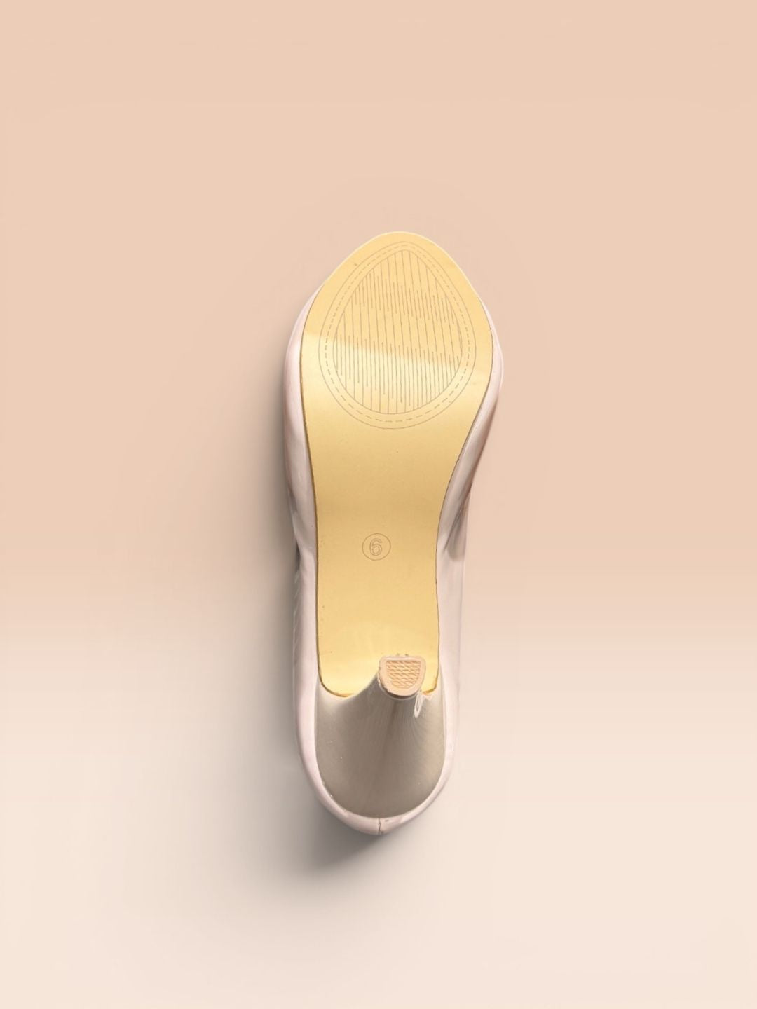 Cream Peep-Toe Classy Heel