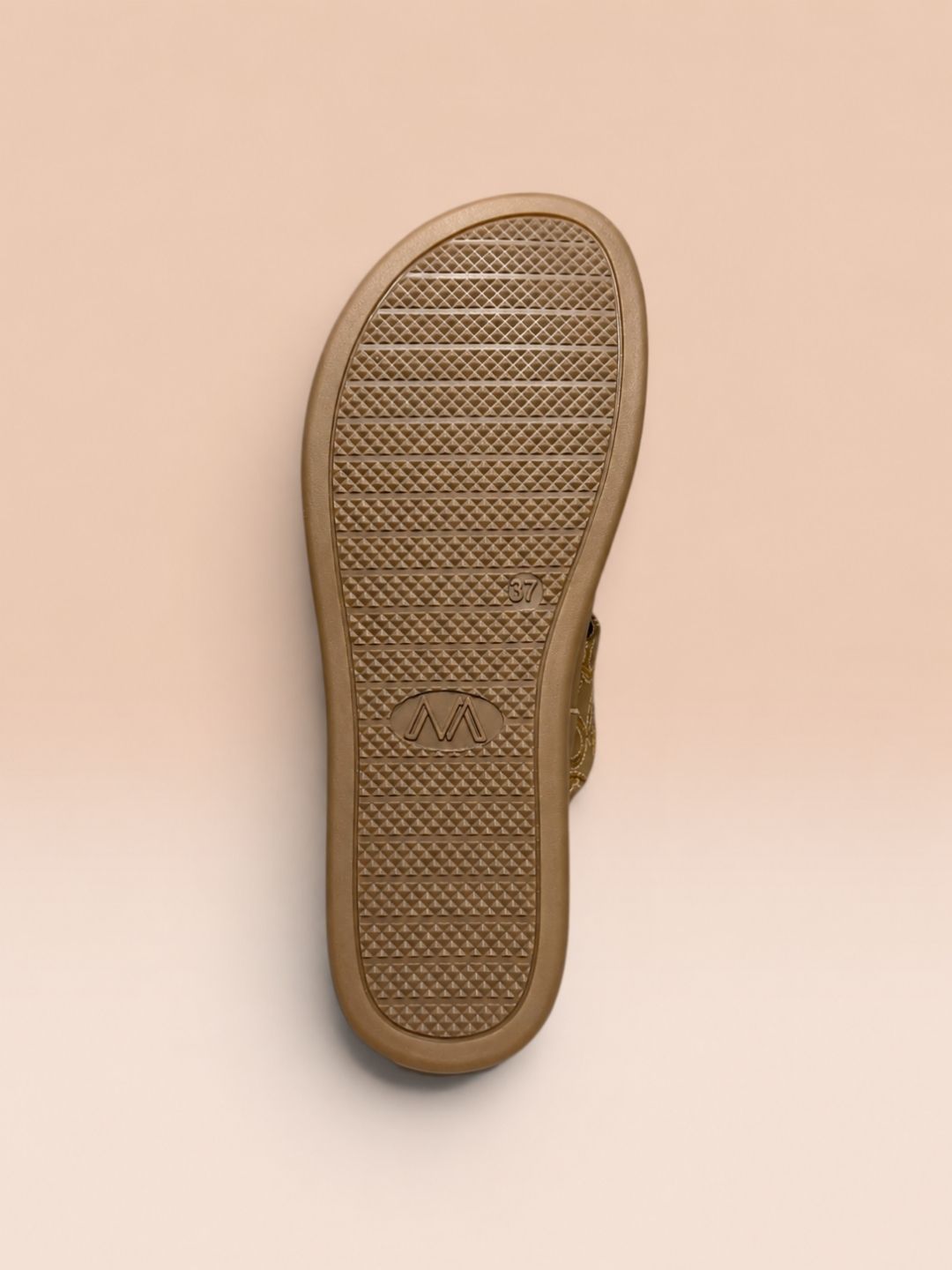 Beige Slip-on Sandals