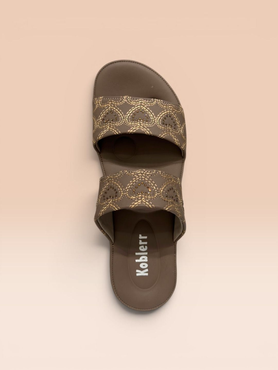 Brown Slip-on Sandals