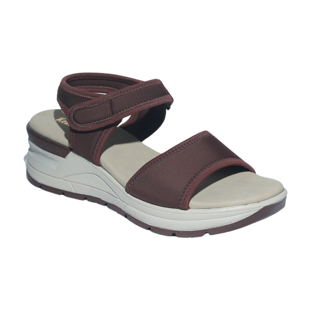 Brown Sandals with Velcro Strap