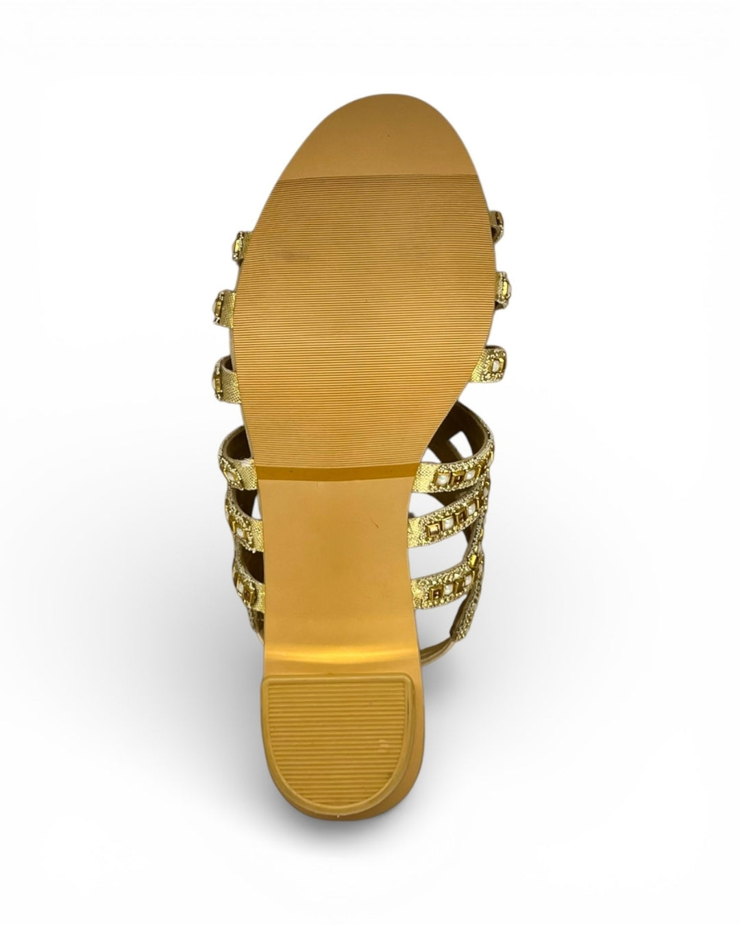 Embellished Ethnic Block Sandals