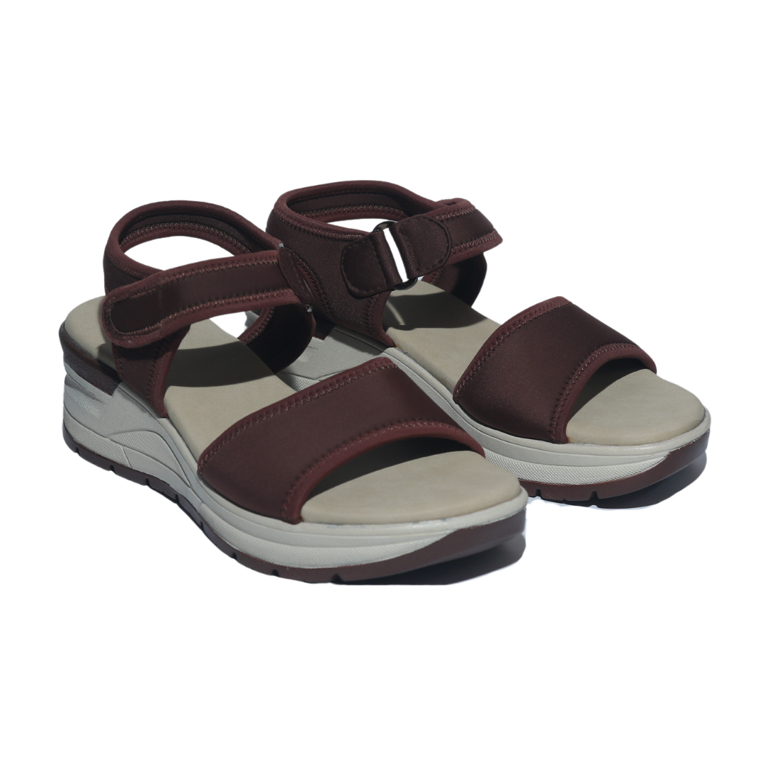 Brown Sandals with Velcro Strap