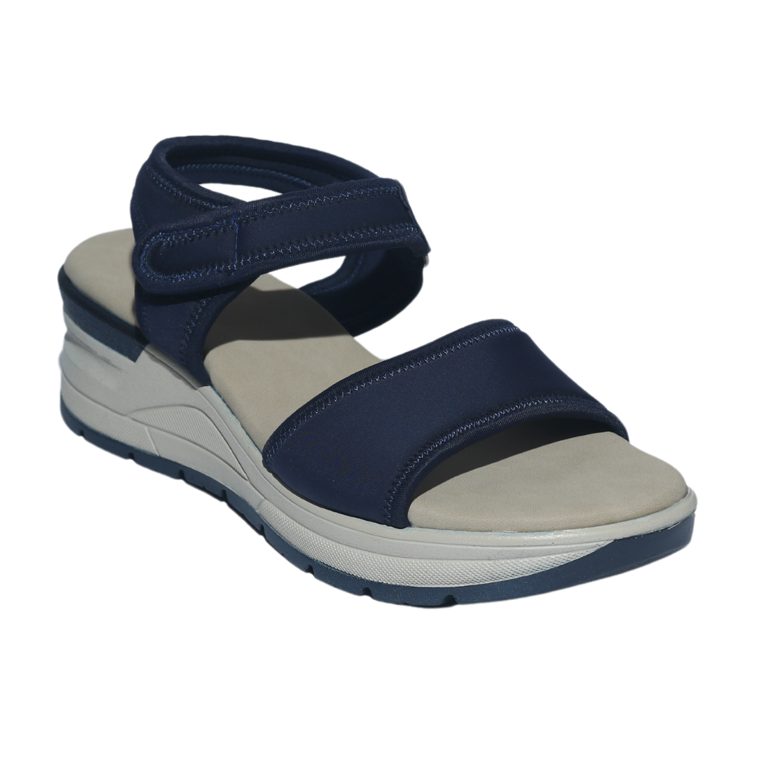 Navy Sandals with Velcro Strap