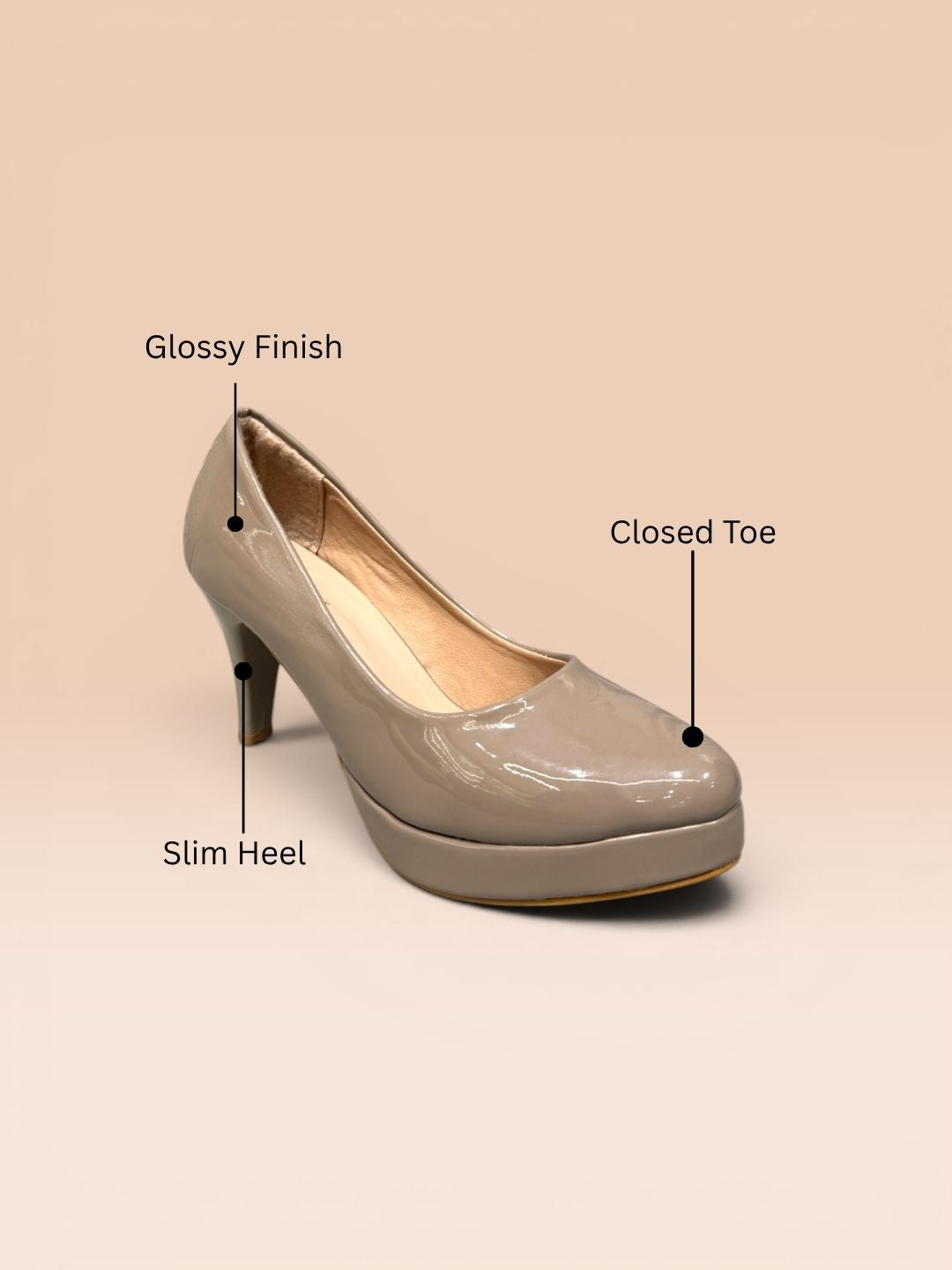Khaki Classic heel