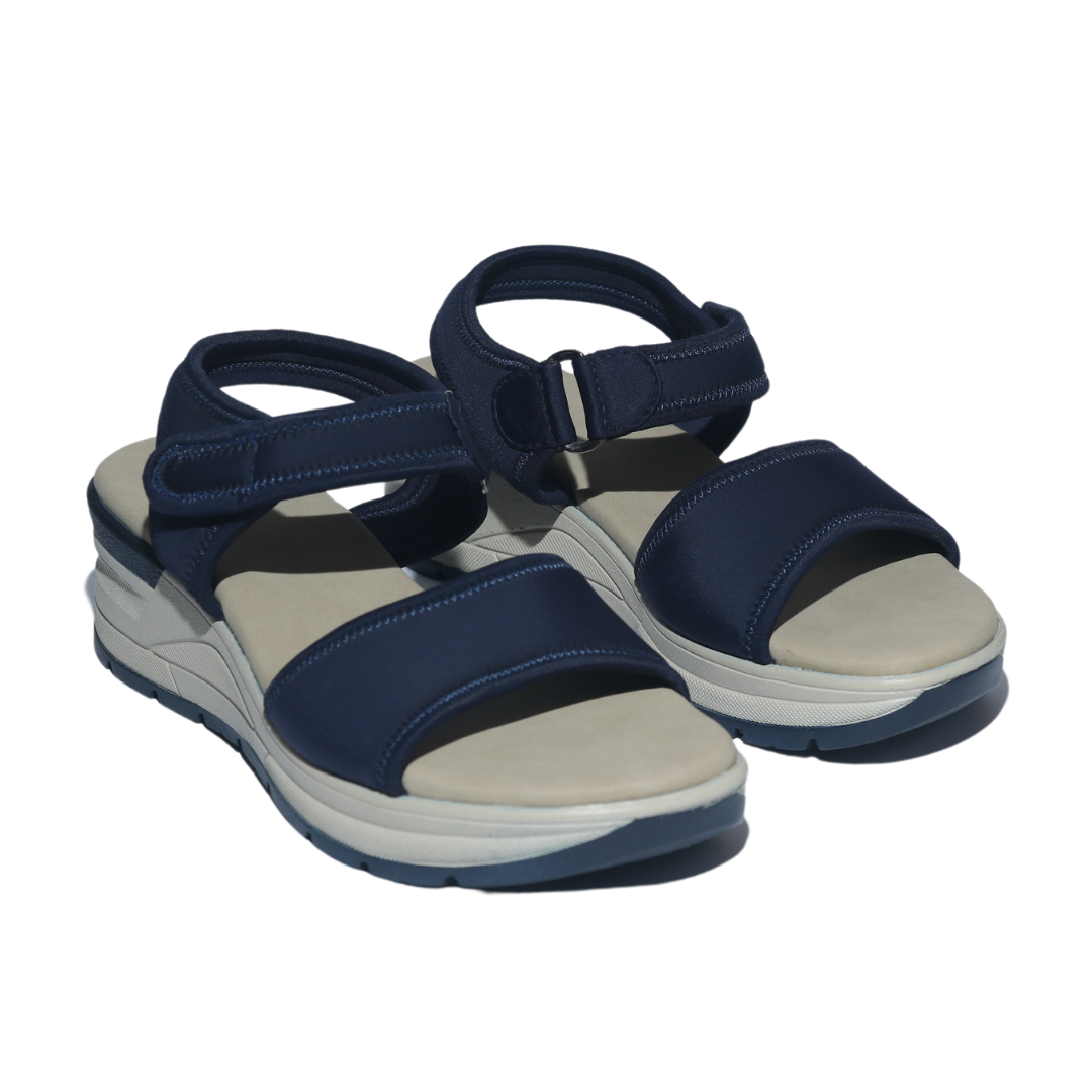 Navy Sandals with Velcro Strap