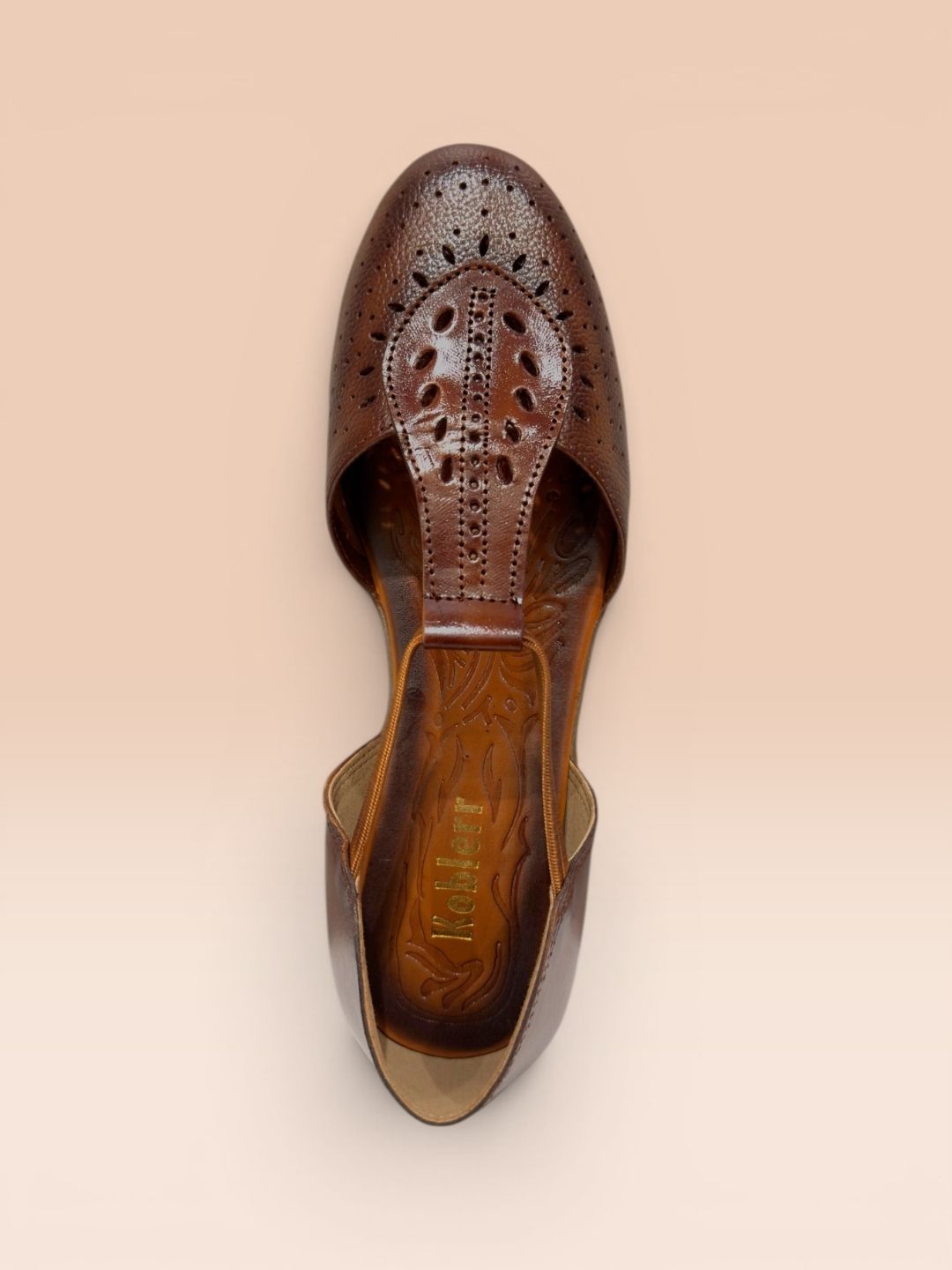 Tan Closed-Toe Sandals