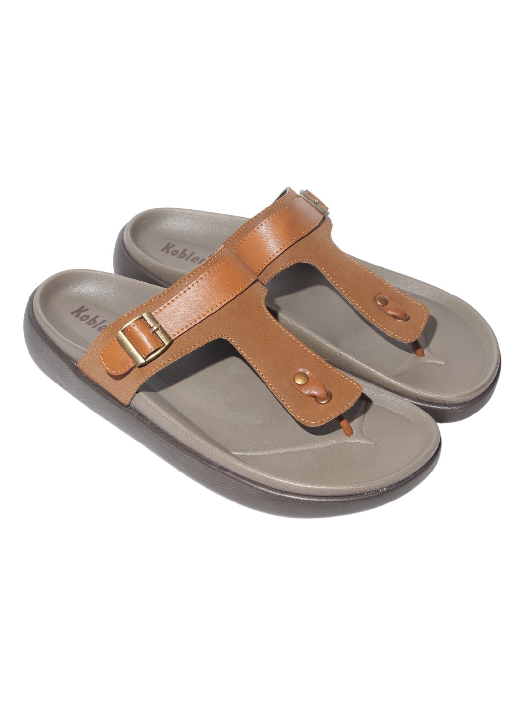 Men's Casual Tan Slippers