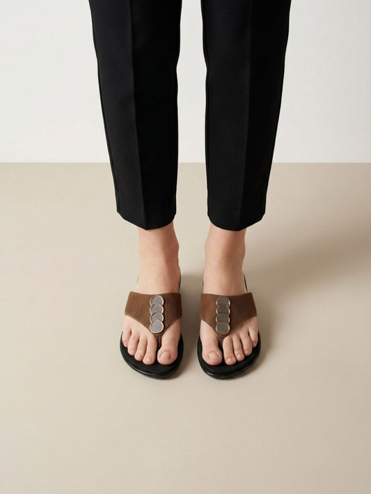 Brown Casual Slippers
