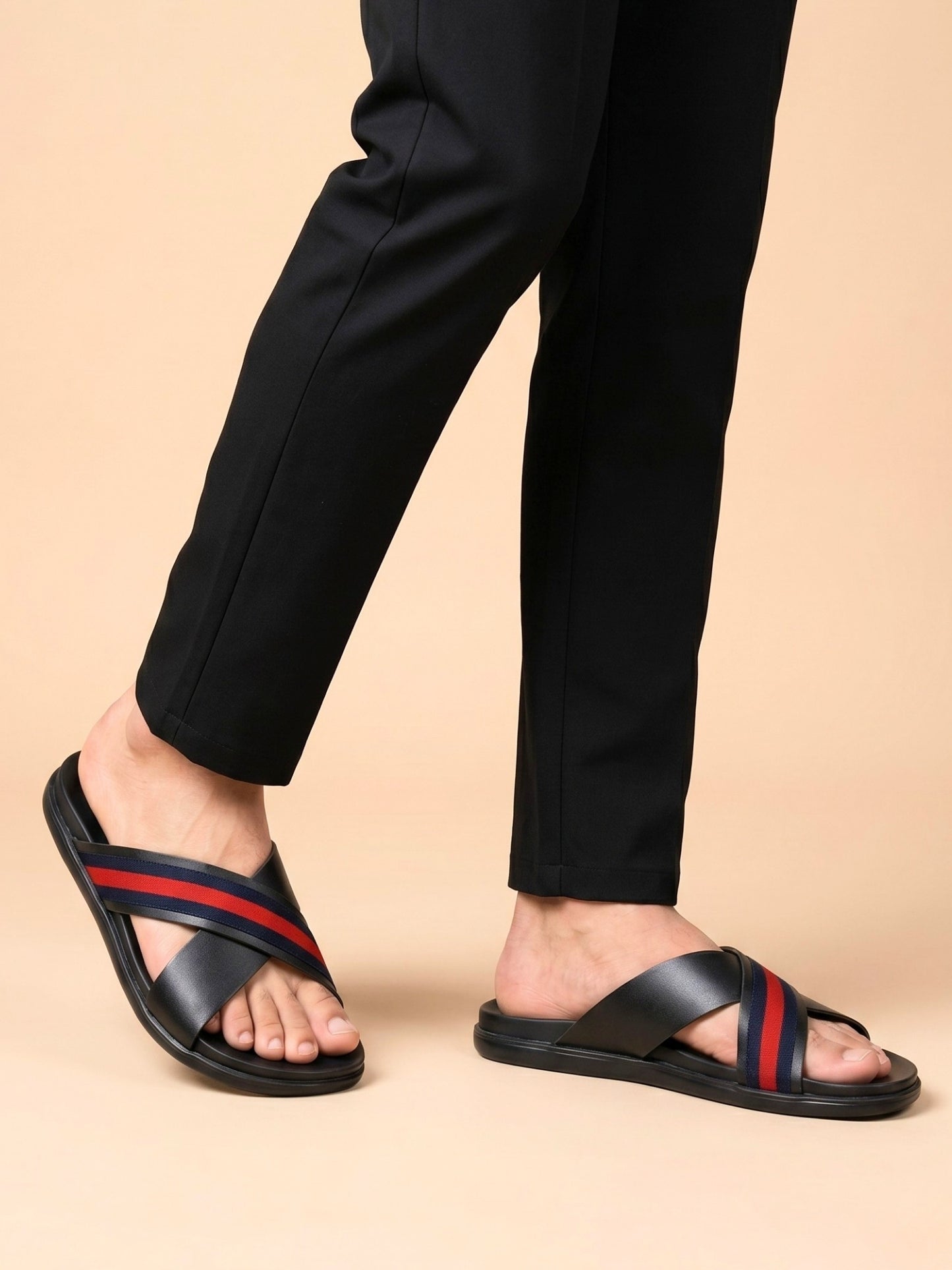 Men Cross-Strap Casual Sandals