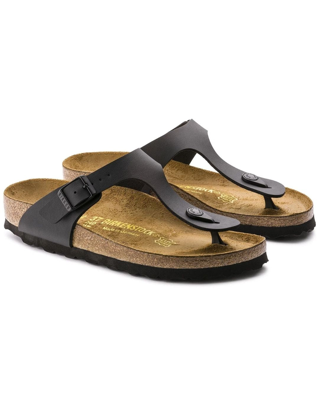 Gizeh Birko-Flor Black Unisex Sandals