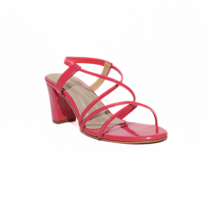 Messy Strap with Block Heel