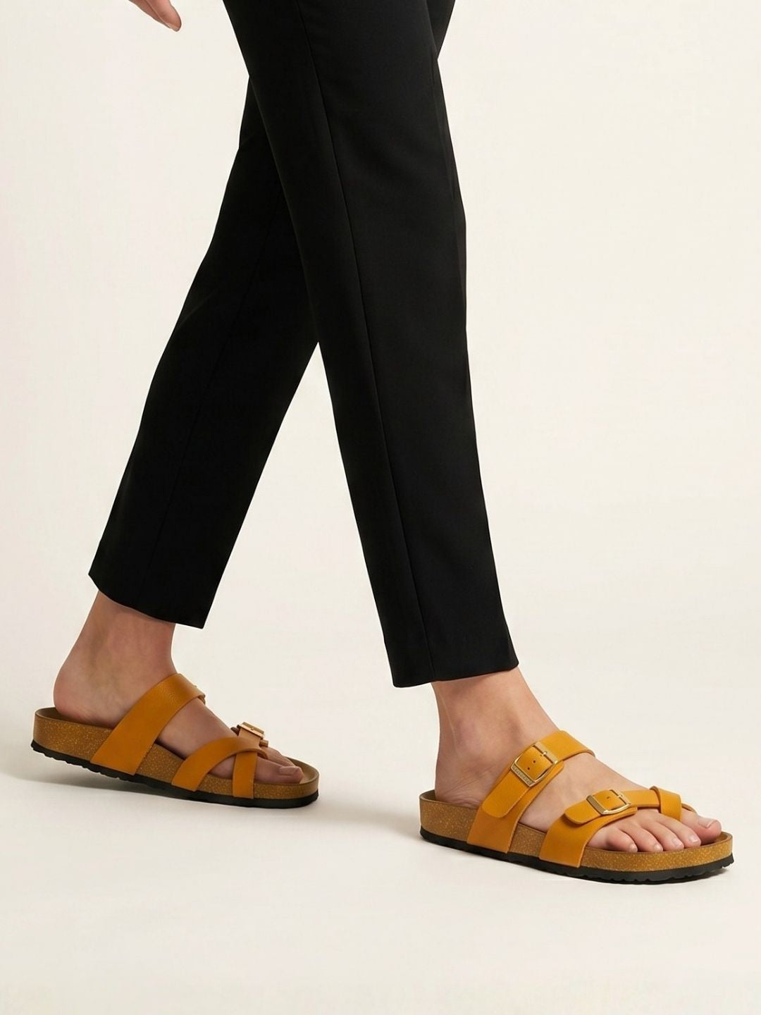 Mustard Toe-ring Sandals