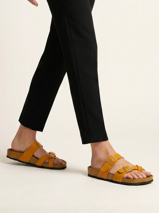 Mustard Toe-ring Sandals
