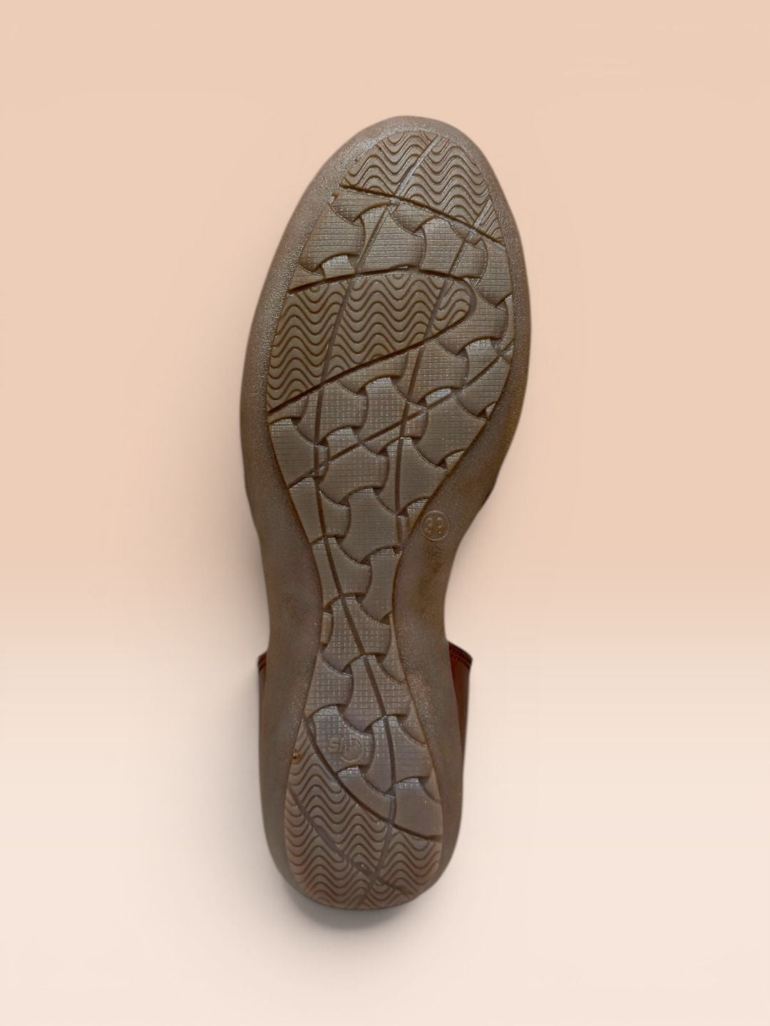Tan Closed-Toe Sandals