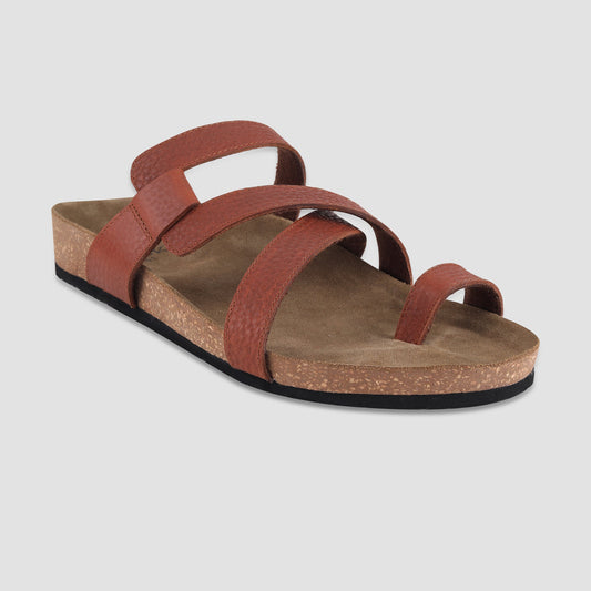 Leather Sandal For Men (Tan)