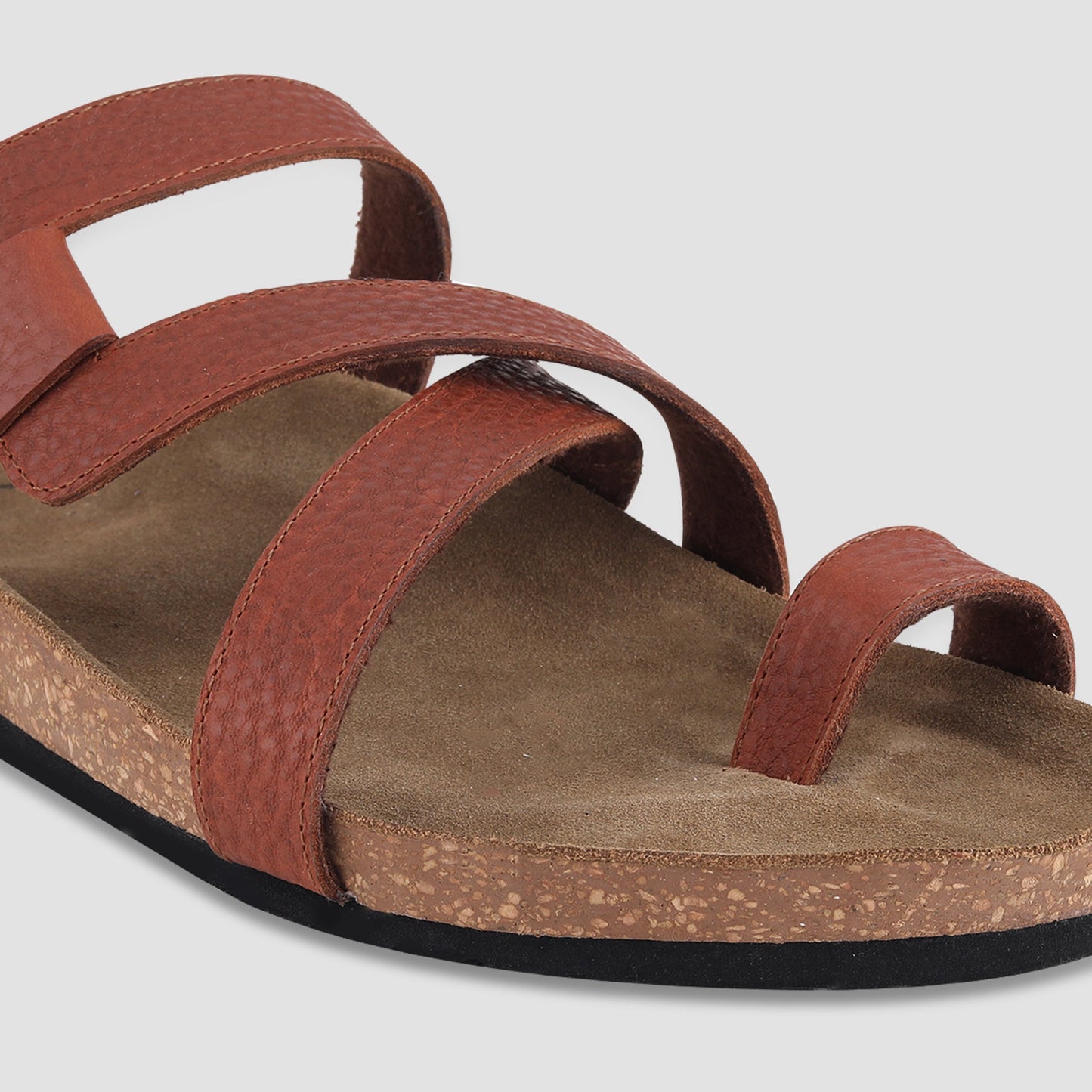 Leather Sandal For Men (Tan)