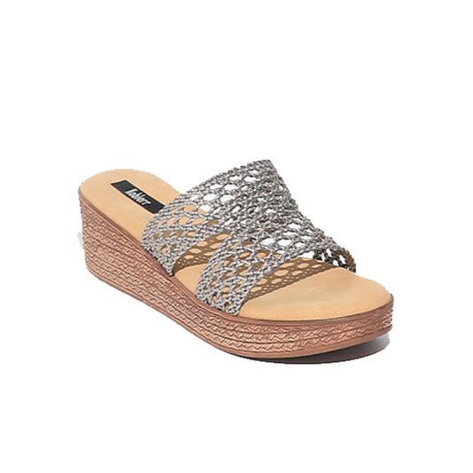 Silver mesh Wedge