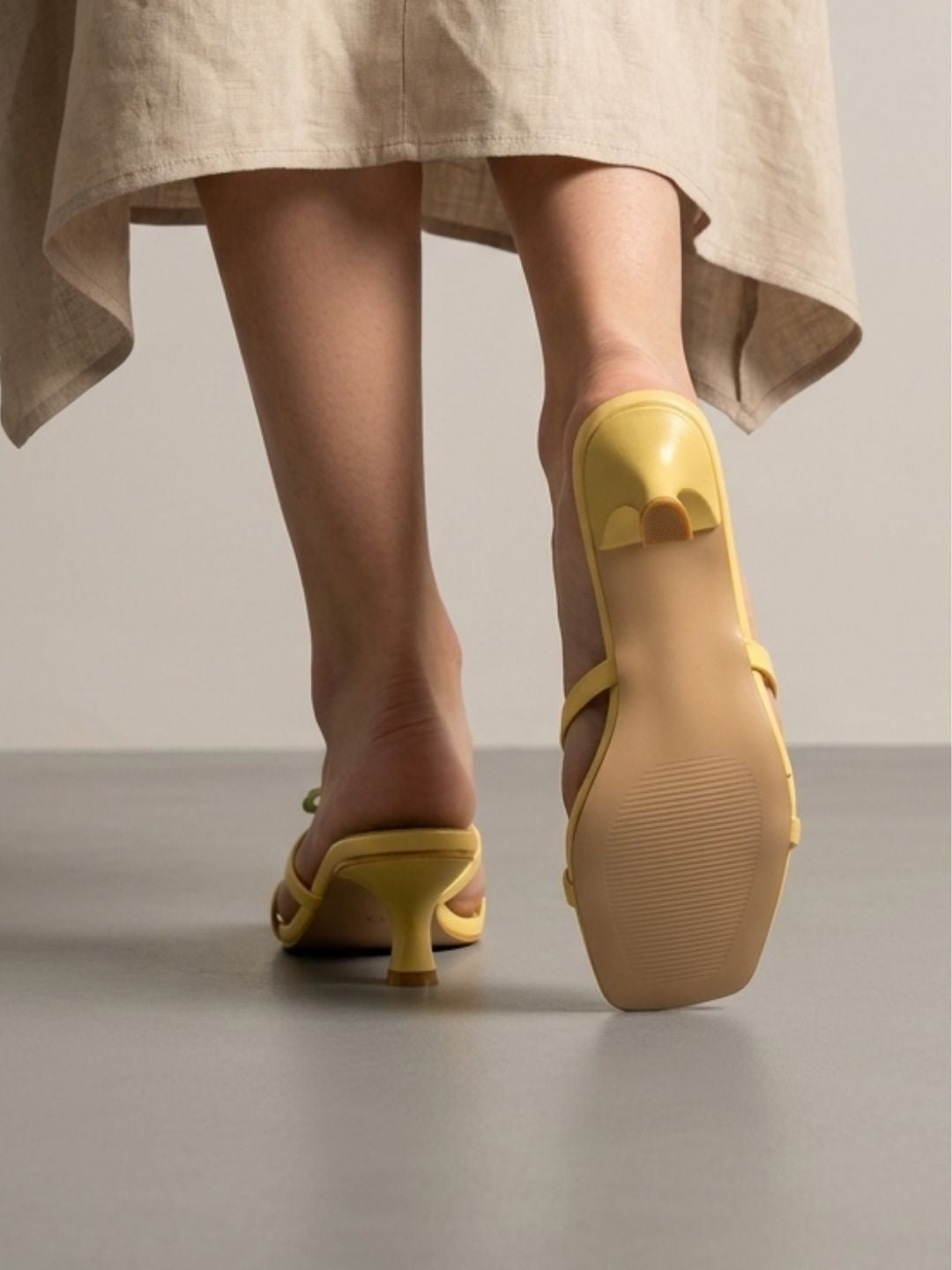 Yellow Tulip Heels