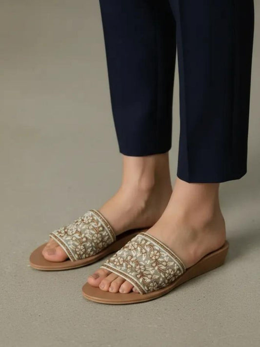 Tan Wedge Heel