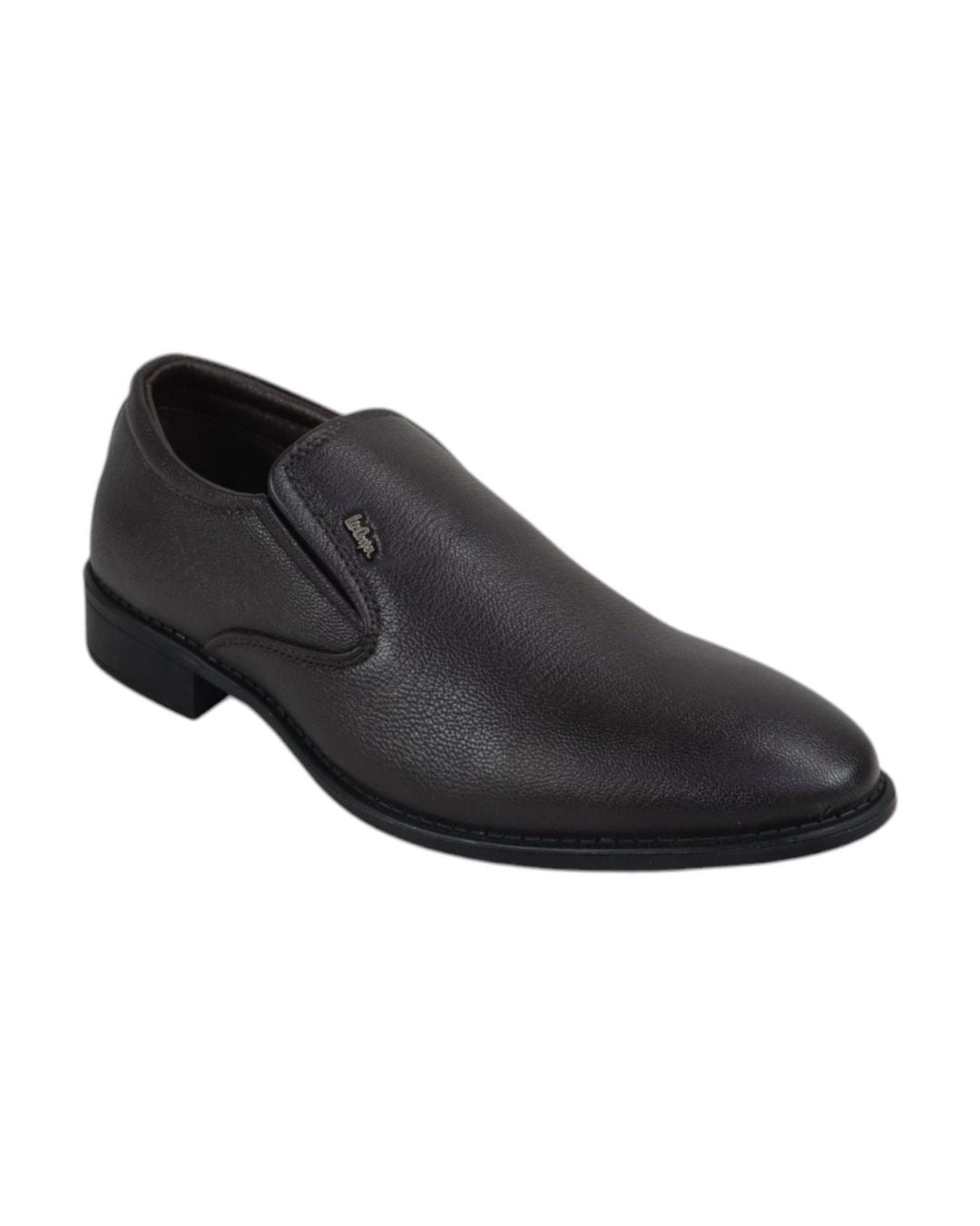 Lee Cooper Black Leather Slip On Shoes