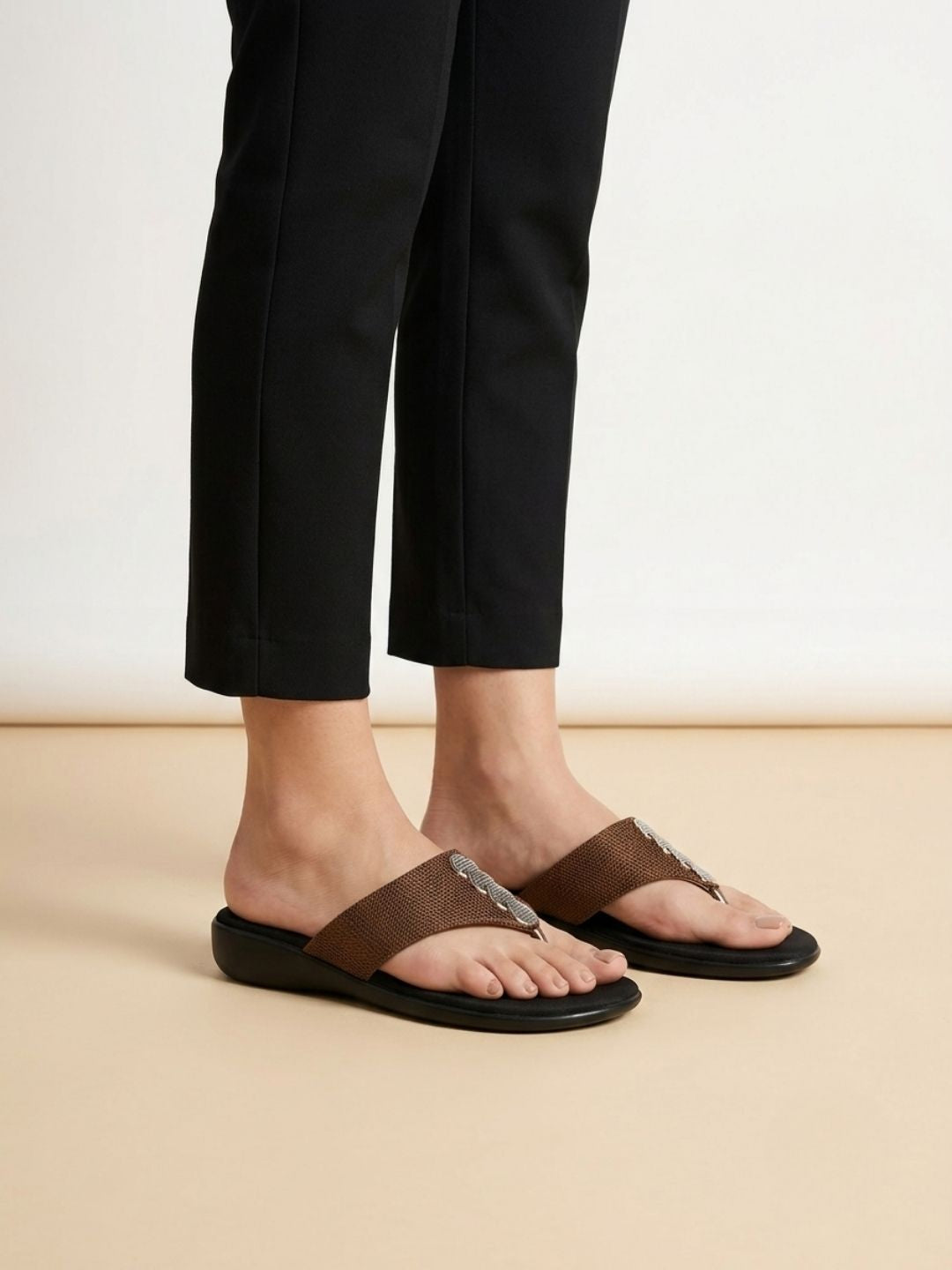 Brown Casual Slippers