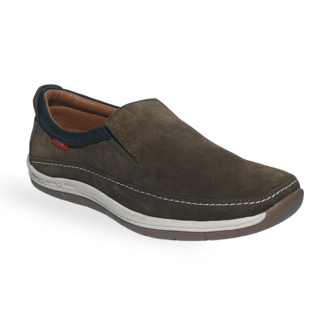 Olive Slip On Shoes