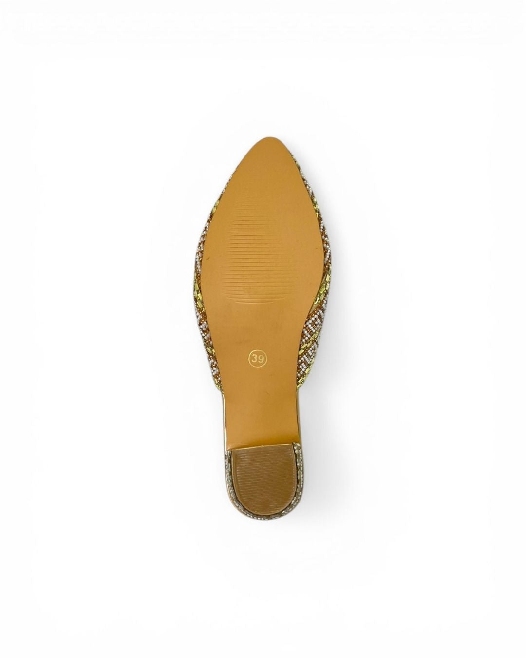 Gold Embellished Ethnic Mules
