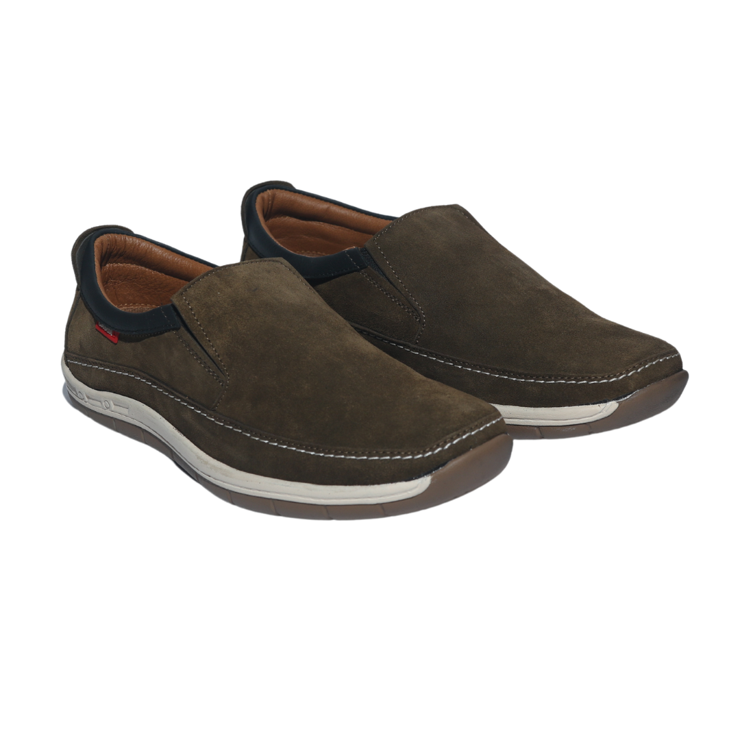 Olive Slip On Shoes