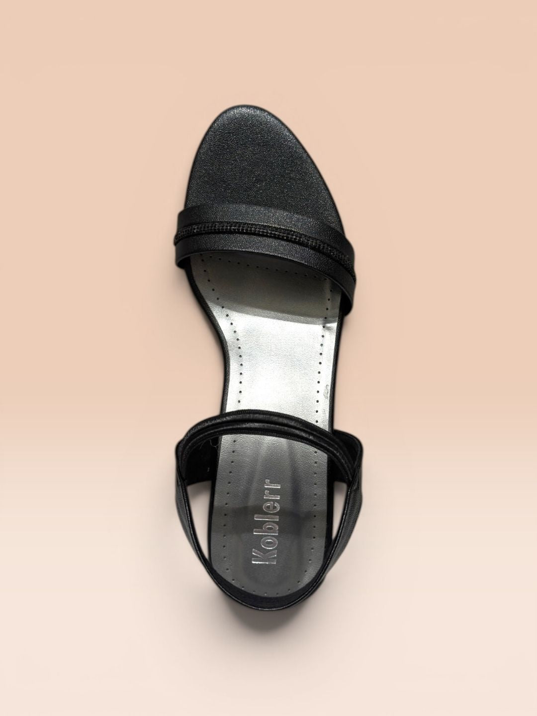 Black Casual Block Heel Sandals