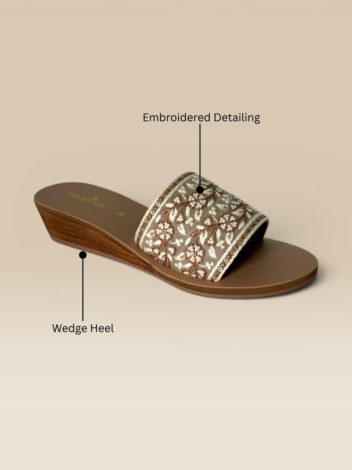 Tan Wedge Heel