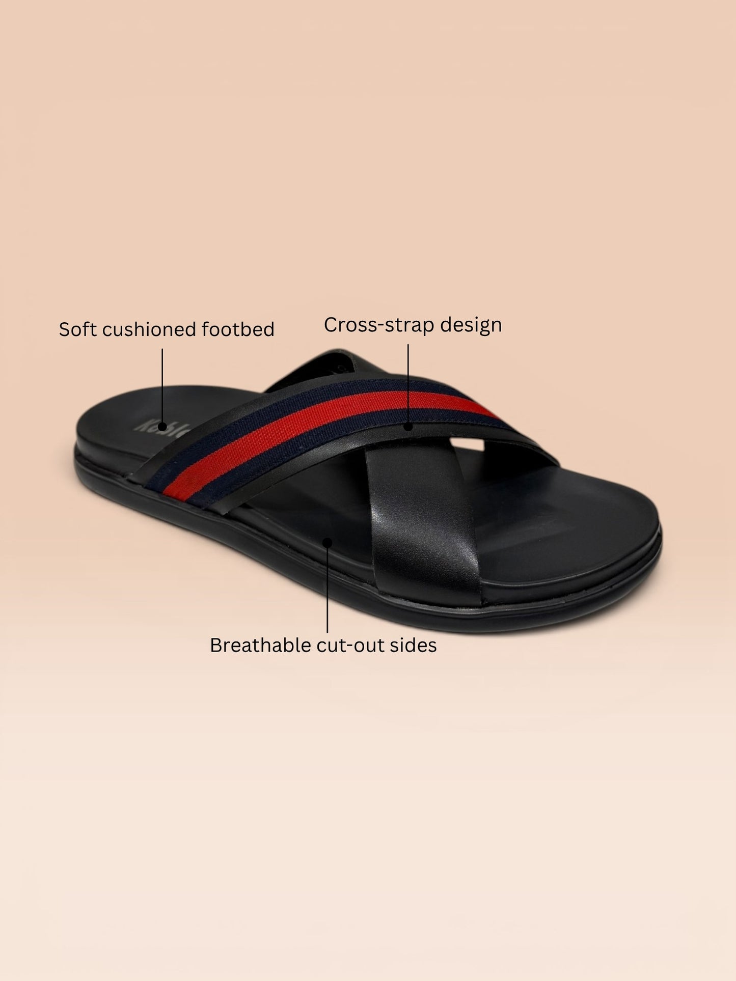 Men Cross-Strap Casual Sandals
