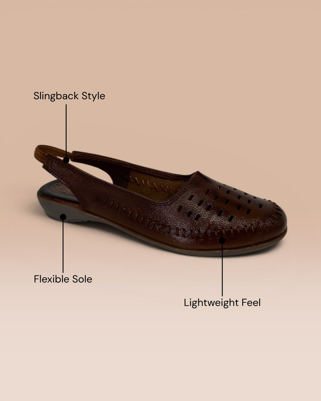 Women’s Leather Slingback Bellies